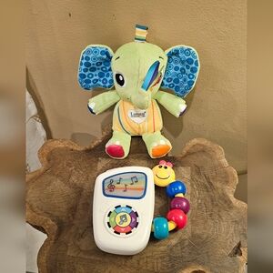 Lamaze All Ears Elephant Plush & Baby Einstein Musical Toy